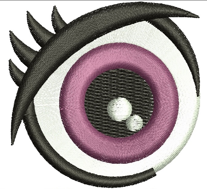 Pair, left and right round eyes for a doll / eyes for a plush toy  Machine Embroidery Designs, instantly download 