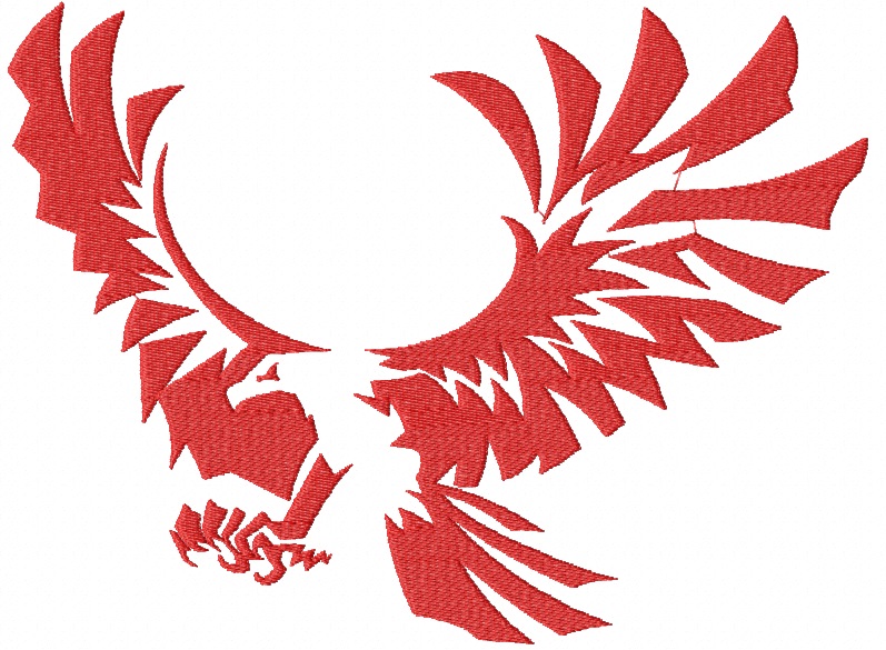 Eagle Machine Embroidery Design, Instant Download  