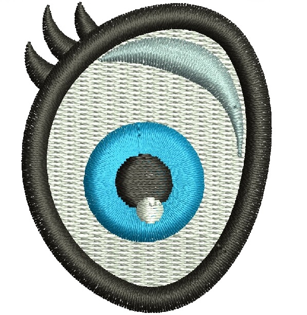 Oval Eye for Soft Toys Machine Embroidery Design 