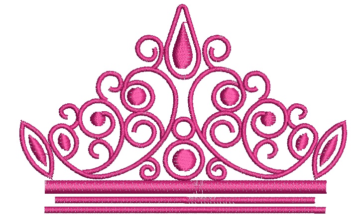 Crown Machine Embroidery Design, Instant Download 