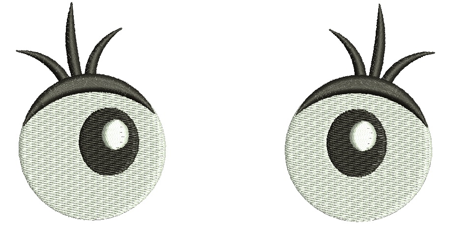 Eyes for soft toys machine embroidery designs 