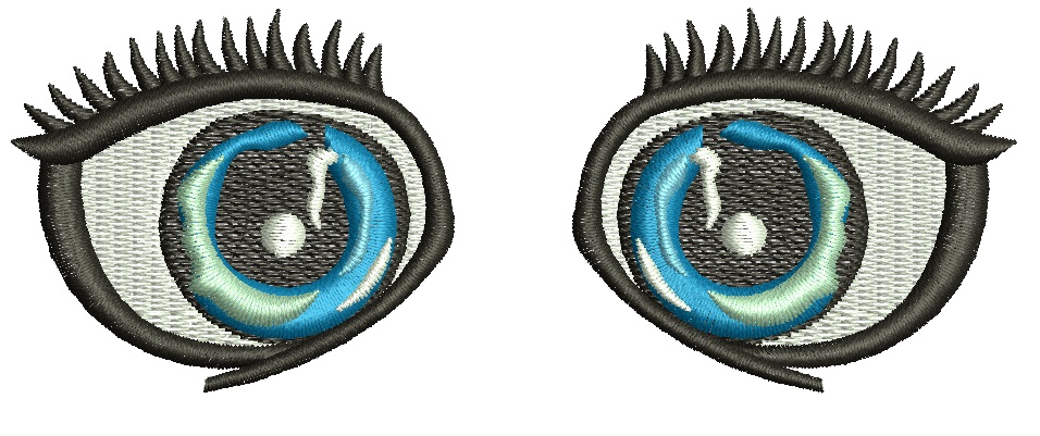 Blue eye for the doll / eye for soft toys Machine Embroidery Designs, instantly download 