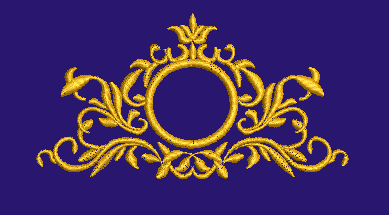 Monogram frame  Machine Embroidery Design 
