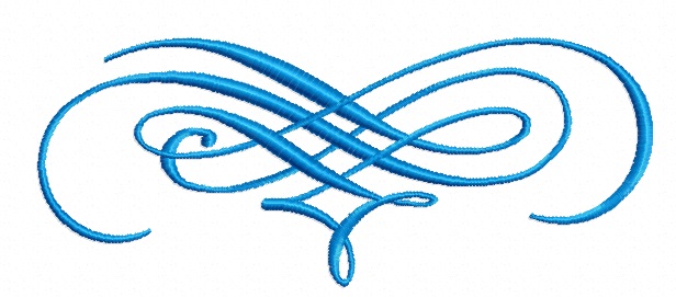 Monogram pattern machine embroidery design 