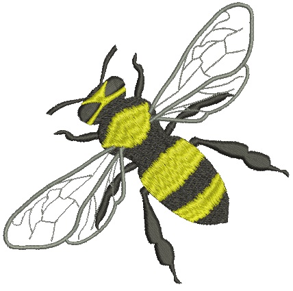 Honey Bee Machine Embroidery Designs, instantly download 