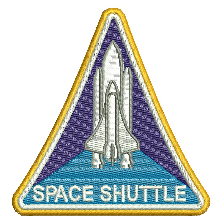 Nasa Space Shuttle Machine Embroidery Design 