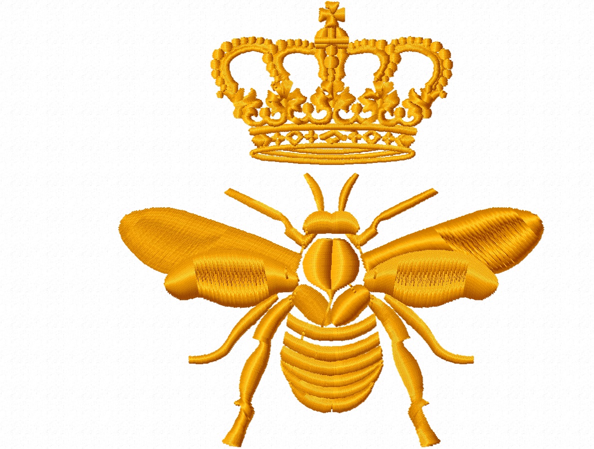 Napoleonic Bee Machine Embroidery Design, Instant Download  