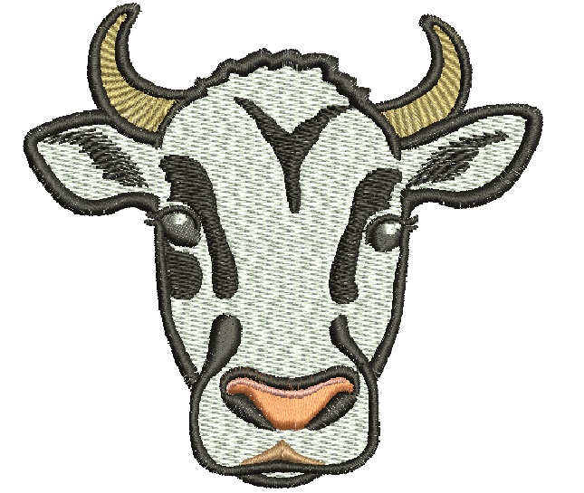 Cow Machine Embroidery Design 