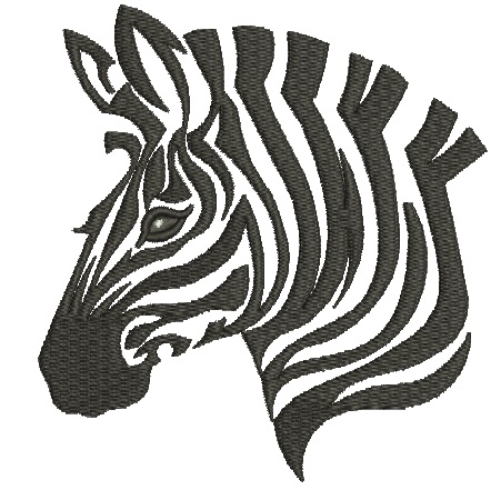 Zebra Face Machine Embroidery Designs, instantly download 