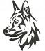 German Shepherd  Dog machine embroidery design 5 SIZES 