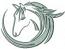 Horse design machine embroidery design 