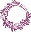Laurel Wreath for monogram / Monogram frame machine embroidery design 