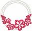 Sakura flowers Wreath  Machine Embroidery Design 