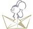 Mouse in a paper boat Machine Embroidery Design tested  