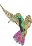 Colibri  hummingbird machine embroidery design tested04062025