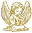 Angel machine embroidery design 