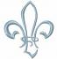 Fleur de lis  machine embroidery design, instantly download 