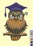 Teacher Owl  Machine Embroidery Design 
