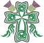 Celtic cross with thistle flowers  Machine Embroidery Design 