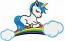 Unicorn  Embroidery Machine Embroidery Design, Instant Download