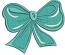 Lush green bow  machine embroidery design, instantly download 