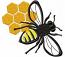 Realistic Bee and honeycomb Machine Embroidery Designs, instantly download 