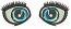 Blue eye for the doll / eye for soft toys Machine Embroidery Designs, instantly download 