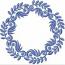 Flourish Circle Monogram Frame Machine Embroidery Design, instantly download 