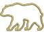 Bear Silhouette Applique Machine Embroidery Design, instantly download 