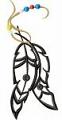 Feathers Machine Embroidery Design, Instant Download 