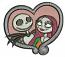 Monsters Love. Machine Embroidery Design, Instant Download 