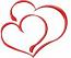 Hearts  machine embroidery design 