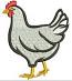 Chicken  For Hats machine embroidery design, instantly download 