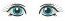 Doll eyes for toys, left and right pair machine embroidery design, instantly download 
