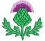 Thistle emblem of Scotland machine embroidery design/ letters not included 