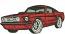 Red CAR machine embroidery design, instantly download 