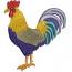 Rooster cock-a-doodle-doo Design machine embroidery design 