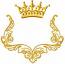 Floral frame with crown for monograms - letters not included Machine Embroidery Designs, instantly download 