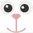 Eyes and nose for a soft toy antistress Machine Embroidery Designs, instantly download  