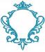 Crown and Monogram Frame. Machine Embroidery Design, Instant Download  