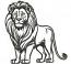 Lion Machine Embroidery Design, Instant Download  