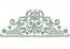 Scroll Baroque Border Machine Embroidery Design, Instant Download 