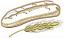 Bread and Spikelet Machine Embroidery Design, Instant Download 