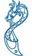 Celtic Dragon Machine Embroidery Design, Instant Download  