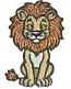 Lion Machine Embroidery Design (Hat Size Included), Instant Download 