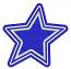 Double Star Machine Embroidery Designs, Instant Download 