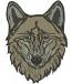 Wolf face machine embroidery design, realistic wolf head embroidery, wild animal embroidery file  