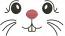  Muzzle of a toy hare machine embroidery design