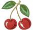  Cherries mini machine embroidery design 