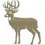 Whitetail buck machine embroidery design 